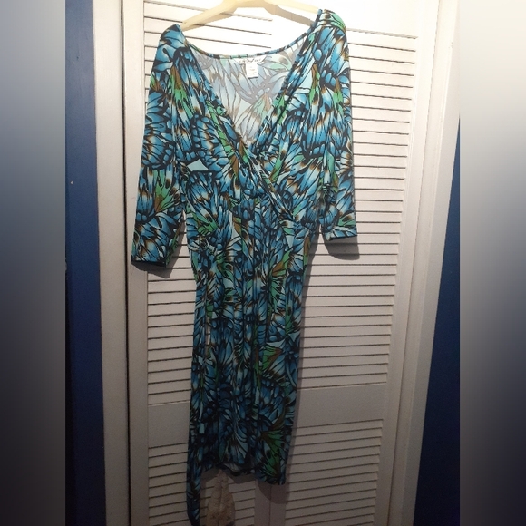 🦋 Blue Butterfly Print Dress 🦋 - Picture 1 of 5